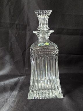 Bohemia Czech Republic Crystal Whiskey Scotch Decanter